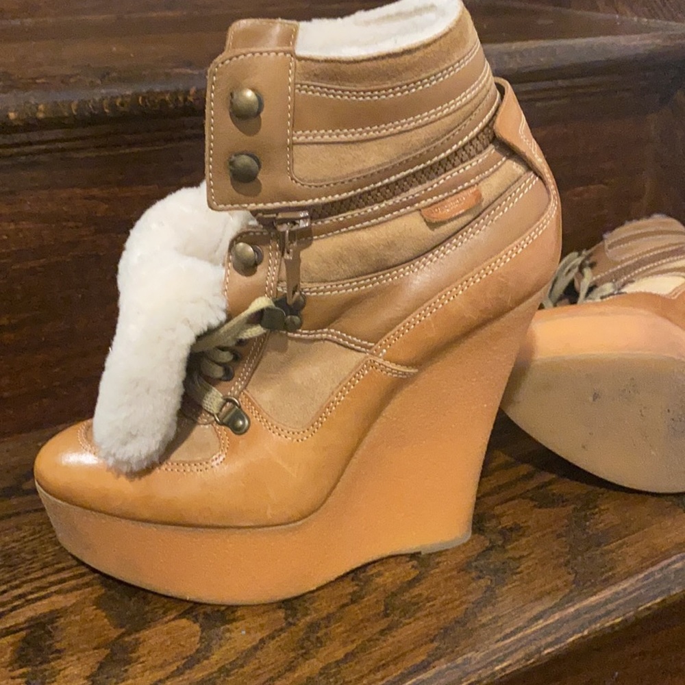 Authentic Burberry Wedge Boots - Picture 6 of 6